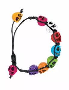 Wielokolorowa bransoletka Dia de los muertos