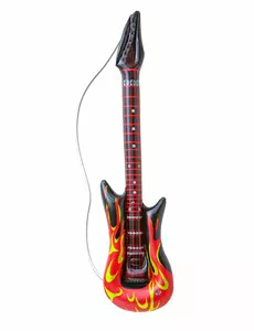 Nadmuchiwana płonąca gitara rockowa 105cm