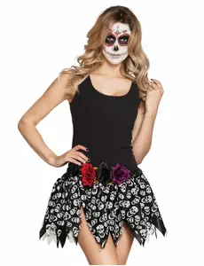 Dia de los muertos Spódnica meksykańskich szkieletów dla dorosłych