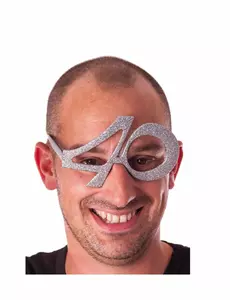 Brokatowe okulary '40 lat'