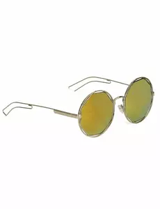 Dorosłe srebrne metalowe okrągłe okulary retro