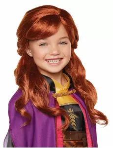 Peruka deluxe Anna Frozen 2™ dla dziewczynek