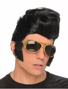 Męska peruka rocker z okularami