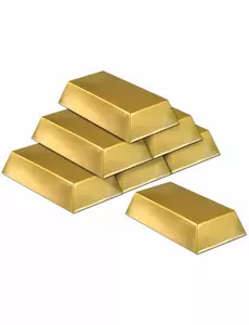 6 fałszywych sztabek złota