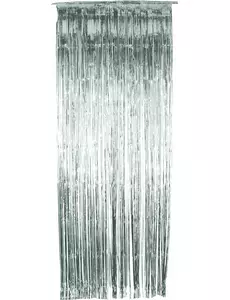 Zasłona srebrna brokatowa 91 x 244cm