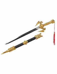 Złota szabla ninja 50 cm
