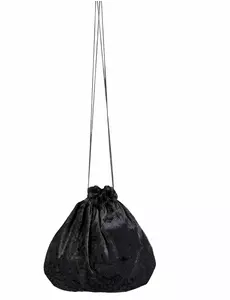 Czarna aksamitna torba 27 cm