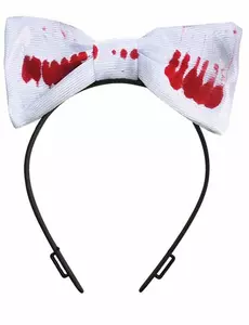 Opaska z węzłem Halloween dla dorosłych Bloodstain