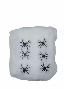 Biała Pajęczyna z Pająkami 100g Halloween