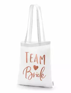 Biała Torba na ramię Team Bride 42 x 39 cm
