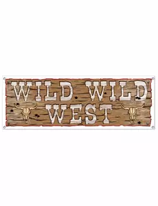 Baner plastikowy Wild Wild West 1,5m x 53,3cm