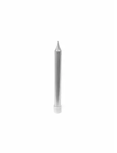 10 metalicznych srebrnych świeczek urodzinowych 7cm