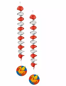 2 wiszące ozdoby rycerze 60 cm