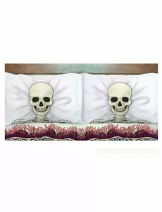 2 Szkieletowe poszewki na poduszki 53 x 81 cm Halloween