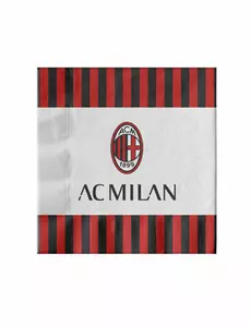 20 papierowych serwetek AC Milan™ 33 x 33 cm