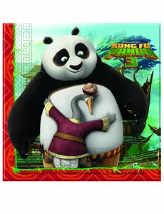20 papierowych serwetek Kung Fu Panda 3 33 x 33 cm