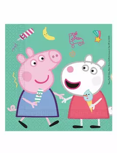 20 serwetek papierowych Peppa Pig™, 33 x 33 cm