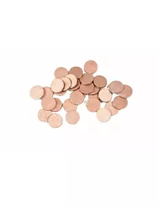 24 różowe złoto okrągłe konfetti na stół 1,2 cm