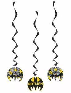 3 spiralne wiszące dekoracje Batman™