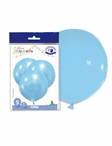 5 gigantycznych niebieskich balonów lateksowych, 47 cm