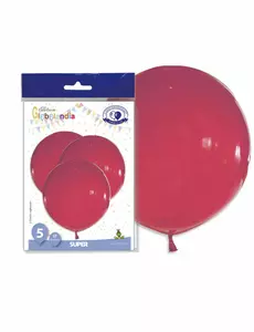 5 gigantycznych czerwonych balonów lateksowych 47 cm