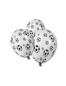 5 balonów lateksowych Piłki nożne 30 cm