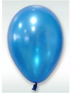 50 metalicznych niebieskich balonów 30 cm