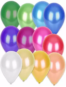 50 metalicznych kolorowych balonów 30 cm