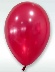 50 metalicznych czerwonych balonów 30 cm