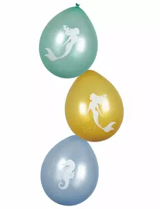 6 Balonów Syrena Laguny 25 cm