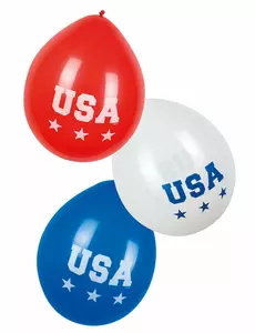 6 balonów USA 25cm