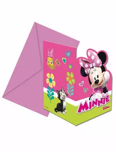 6 Minnie Happy™ Zaproszenia + Koperty