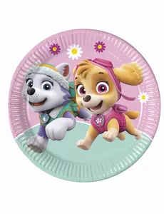 8 papierowych talerzy Psi Patrol Skye &amp; Everest™ 23 cm