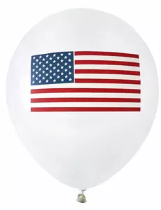8 lateksowych balonów USA 23 cm