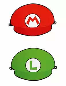 Czapeczki imprezowe Super Mario