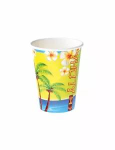 8 kubków papierowych Aloha 25 cl