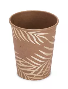8 kubków kartonowych Kraft Golden Palm 200 ml
