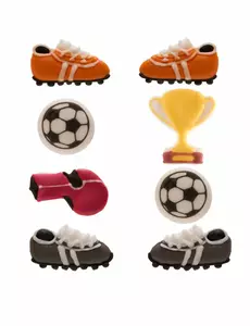 8 miniaturowych figurek cukrowych do piłki nożnej 9g