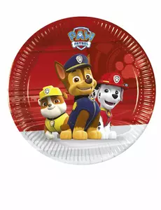8 Psi Patrol Gotowy do Działania™ Małe Papierowe Talerze 20cm