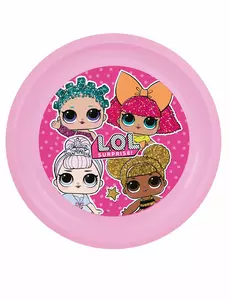 Plastikowy talerz obiadowy LOL 21 cm