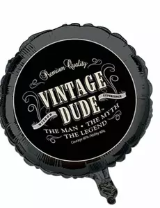 Balon foliowy na urodziny w stylu vintage 46 cm