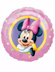 Pastelowy balon foliowy Minnie 43 cm