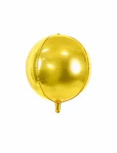 40cm metaliczny złoty aluminiowy balon z kulą