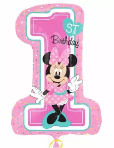 Balon foliowy numer 1Minnie™ 48 X 71 cm