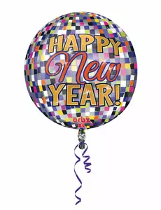 Balon foliowy noworoczny 38 cm