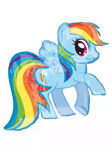 Balon foliowy My Little Pony™ Rainbow Dash 71 x 68cm