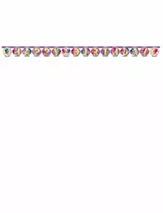 Girlanda 'Happy Birthday' Shimmer and Shine 200X15cm
