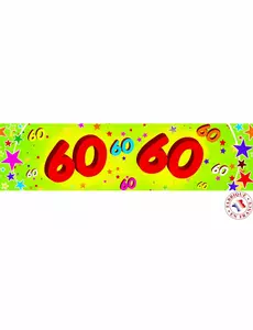 Baner papierowy na 60-lecie 0,16x2,44m