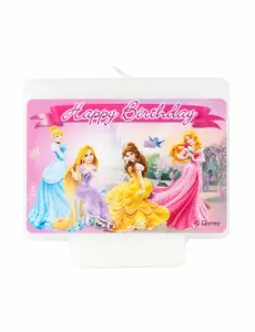Świeczka Disney Princesses Happy Birthday 9 x 7 cm