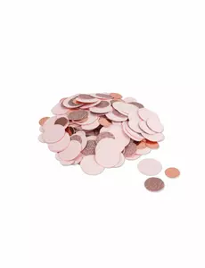 Metalowe konfetti w kolorze różowego złota i różowy brokat 14 g